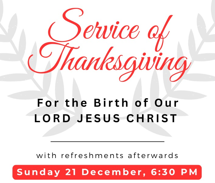 Special announcement