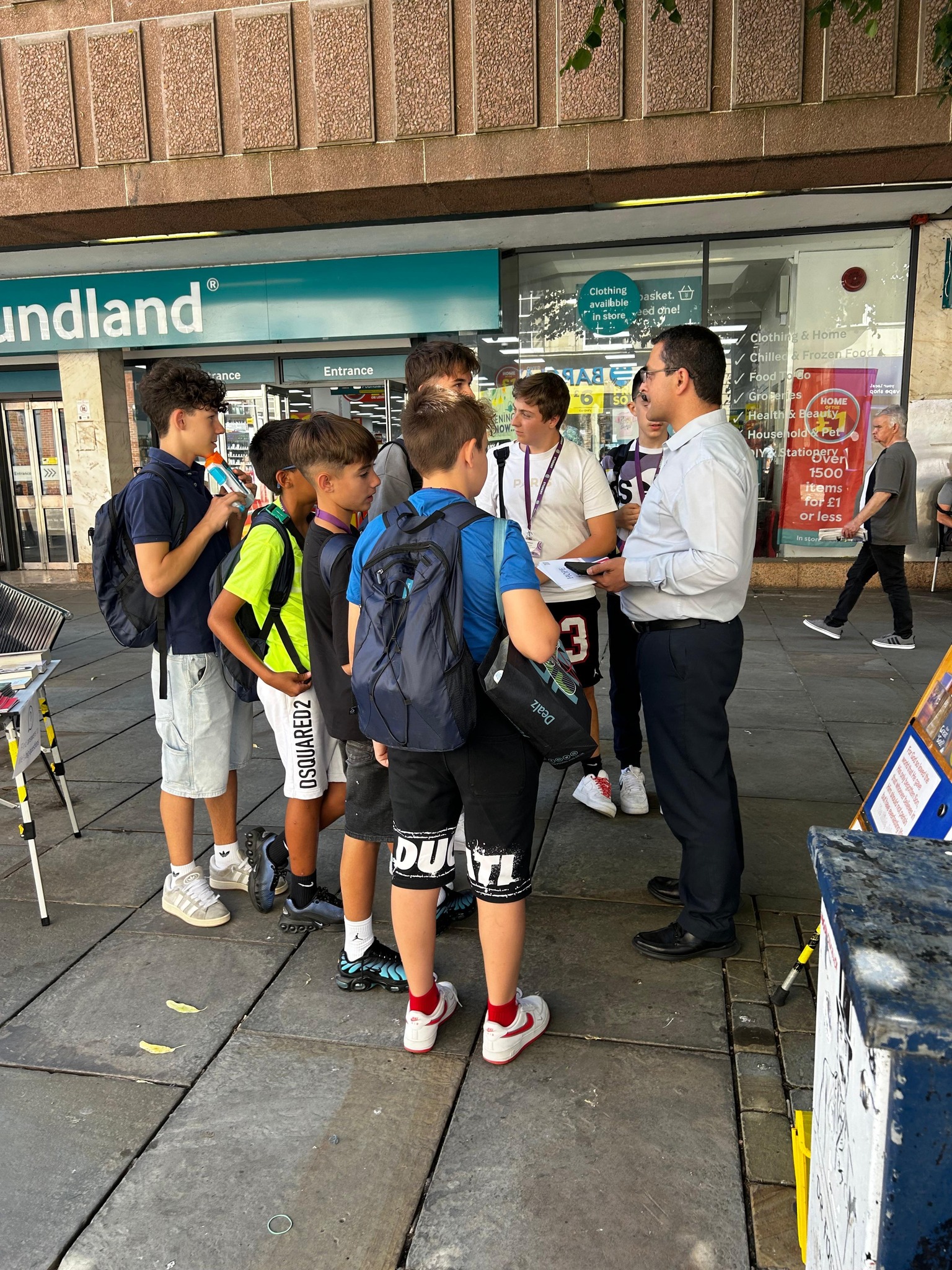Street outreach in the town centre